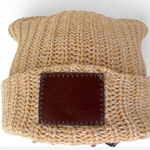 Love Your Melon Cream Knit Beanie